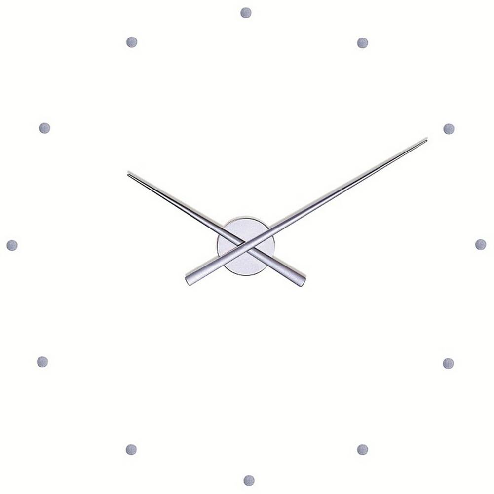 Nomon  OJ nástenné hodiny, strieborná 50cm, značky Nomon