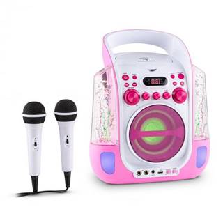Auna  Kara Liquida, karaoke systém, CD, USB , MP3, fontána, LED, 2 x mikrofón, prenosný, značky Auna