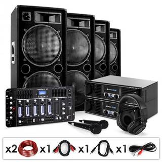 Electronic-Star  Bass First Pro Bluetooth, DJ PA systém, 2 x zosilňovač, 4 x reproduktor, mixážny pult, 4000 W, značky Electronic-Star
