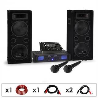 Electronic-Star  DJ set DJ-25M, zosilňovač, reproduktory, mixpult, 1600 W, značky Electronic-Star