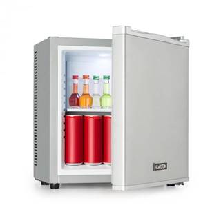 Klarstein Secret Cool, mini chladnička, minibar, 13 l, trieda G, 0 dB, strieborná