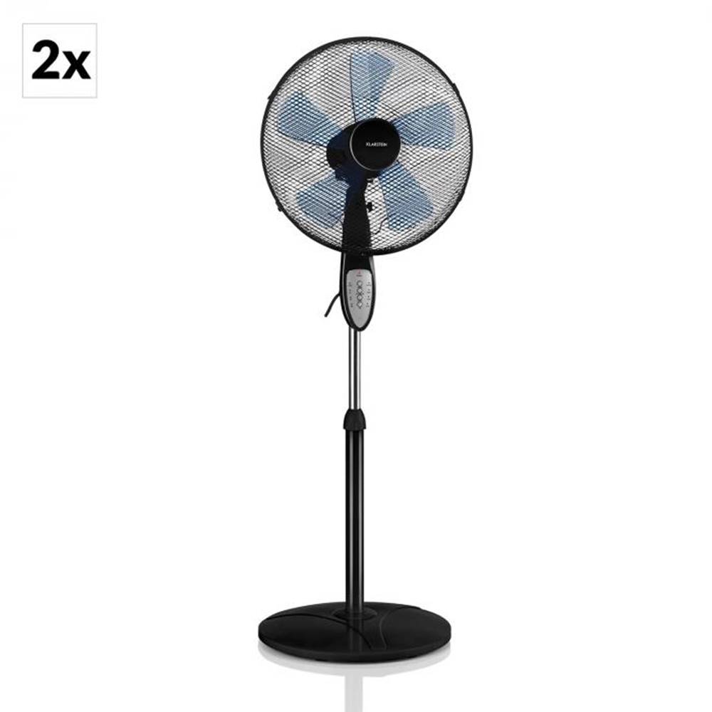 Klarstein  Summerjam, stojanový ventilátor, sada 2 ks, 41 cm (16"), 50 W, 3 stupne, čierny, značky Klarstein