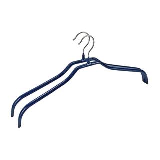 Wenko Sada 2 modrých protišmykových vešiakov na oblečenie  Hanger Slim, značky Wenko