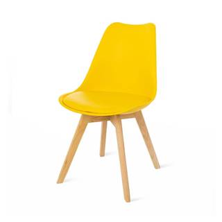 loomi.design Súprava 2 žltých stoličiek s bukovými nohami Bonami Essentials Retro, značky loomi.design