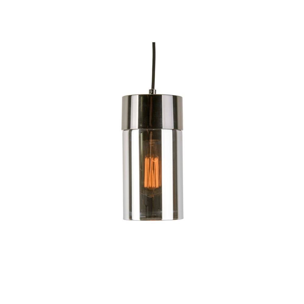 Leitmotiv Závesné svietidlo v metalickysivej farbe so zrkadlovým leskom  Lax, značky Leitmotiv