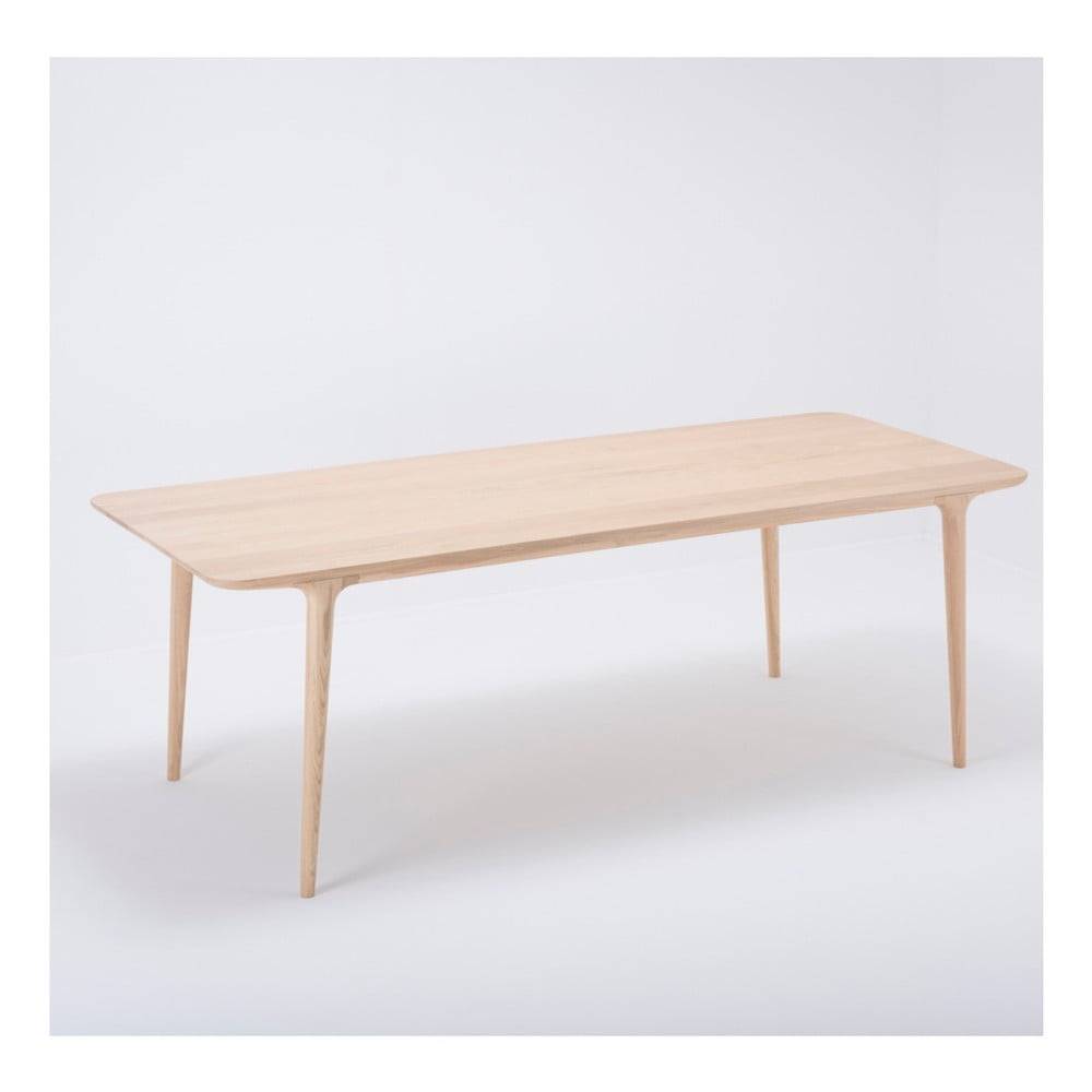 Gazzda Jedálenský stôl z masívneho dubového dreva  Fawn, 220 × 90 cm, značky Gazzda