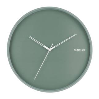 Karlsson Mätovozelené nástenné hodiny  Hue, ø 40 cm, značky Karlsson