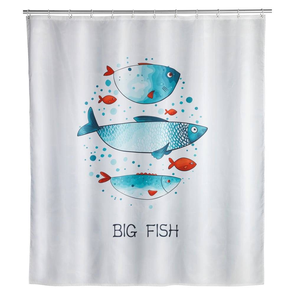 Wenko Prateľný sprchový záves  Big Fish, 180 x 200 cm, značky Wenko