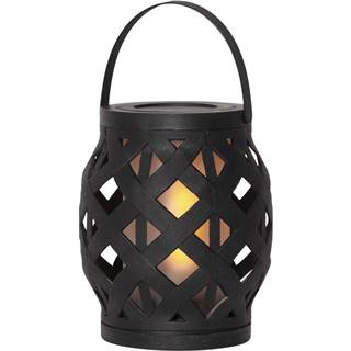 Čierny lampáš Star Trading Flame Lantern, výška 16 cm