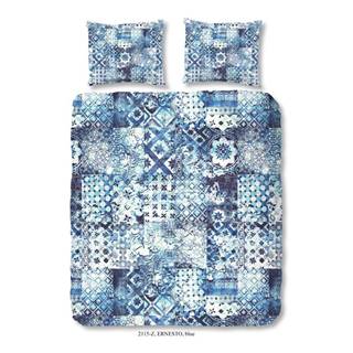 zouzou Obliečky na dvojlôžko z bavlneného saténu  Sahara Azul, 200 × 200 cm, značky zouzou