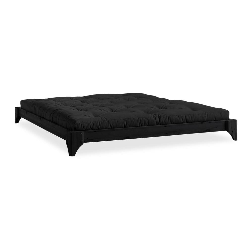 Karup Design Čierna posteľ z borovicového dreva  Elan, 140 × 200 cm, značky Karup Design