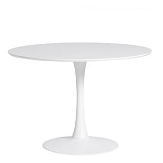 Marckeric Okrúhly biely jedálenský stôl  Oda, ⌀ 110 cm, značky Marckeric