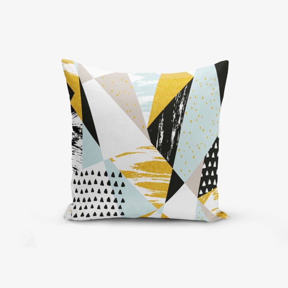 Minimalist Cushion Covers Obliečka na vankúš s prímesou bavlny  Liandnse Modern Geometric Sekiller, 45 × 45 cm, značky Minimalist Cushion Covers