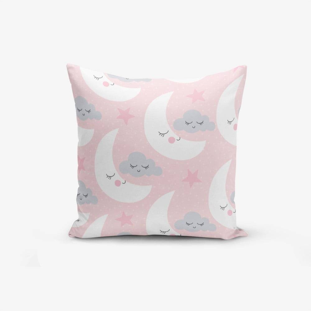 Minimalist Cushion Covers Obliečka na vankúš s prímesou bavlny  With Points Moon And Cloud, 45 × 45 cm, značky Minimalist Cushion Covers