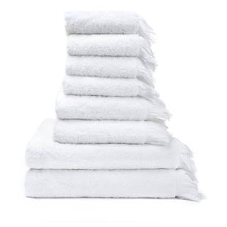 Bonami Súprava 6 bielych uterákov a 2 osušiek zo 100 % bavlny  Selection, značky Bonami