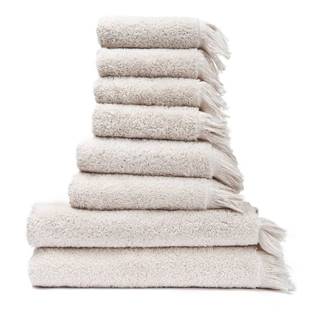 Bonami Súprava 6 krémovobielych uterákov a 2 osušiek zo 100% bavlny  Selection, značky Bonami