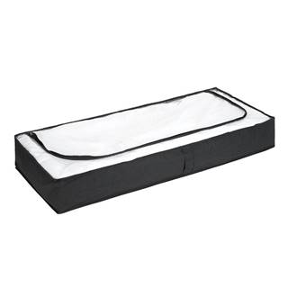 Wenko Čierny úložný box pod posteľ , 105 × 45 cm, značky Wenko