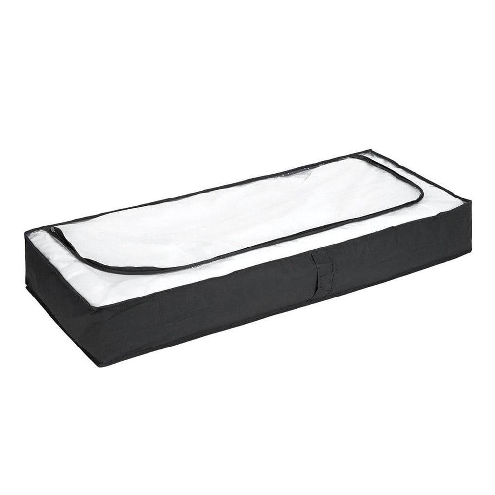 Wenko Čierny úložný box pod posteľ , 105 × 45 cm, značky Wenko