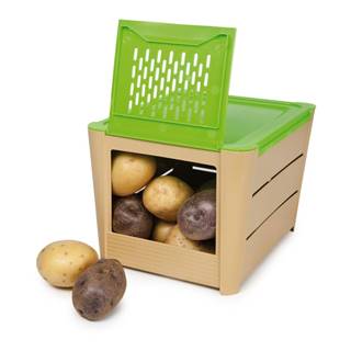 Snips Hnedo-zelený úložný box na zemiaky  Potatoes, značky Snips