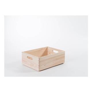 Compactor Úložný box z borovicového dreva  Custom, 40 × 30 × 14 cm, značky Compactor