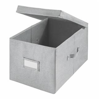 iDesign Sivý úložný box  Codi, 39 × 28 cm, značky iDesign