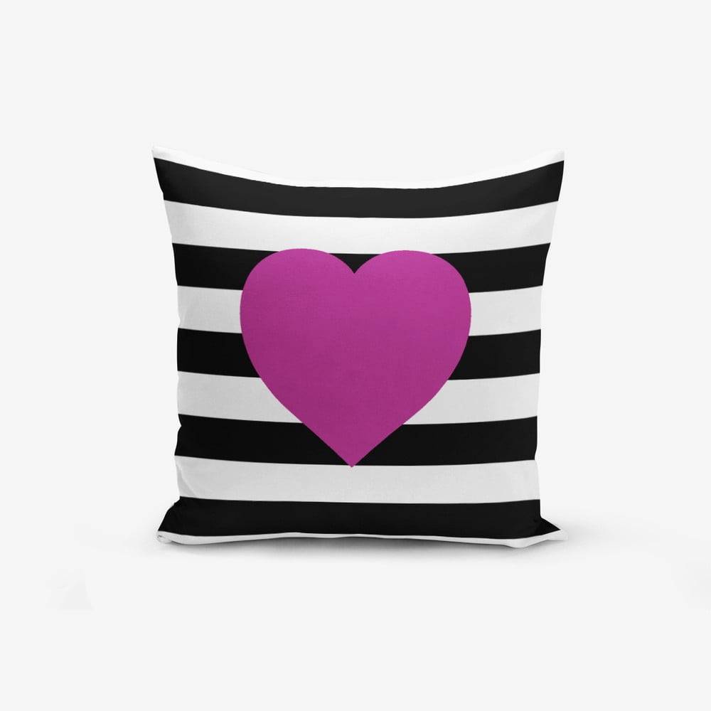 Minimalist Cushion Covers Obliečka na vaknúš s prímesou bavlny  Purple, 45 × 45 cm, značky Minimalist Cushion Covers