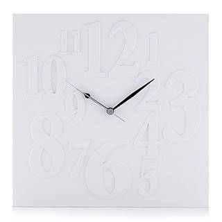 Tomasucci Biele nástenné hodiny  Mi× White, značky Tomasucci