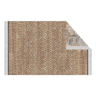 Kondela Obojstranný koberec vzor/ hnedá 120x180 MADALA, značky Kondela