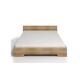 Dvojlôžková posteľ z bukového dreva s úložným priestorom SKANDICA Spectrum Maxi, 160 × 200 cm