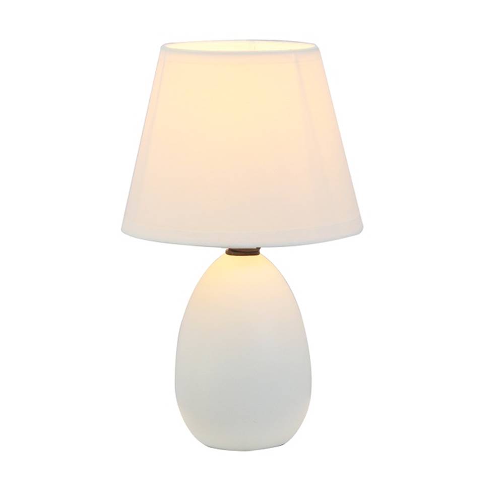 Kondela Keramická stolná lampa biela QENNY TYP 12 AT09350, značky Kondela