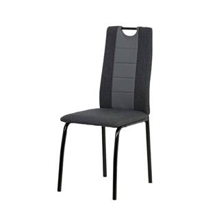 Sconto Jedálenská stolička CAMILLA čierna/sivá, značky Sconto