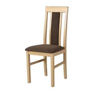 Jedálenská stolička NILA 2 hnedá/dub sonoma