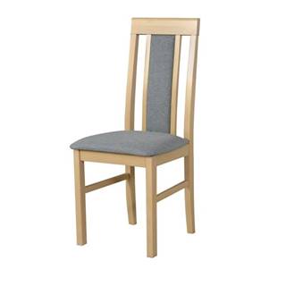 Jedálenská stolička NILA 2 svetlosivá/dub sonoma