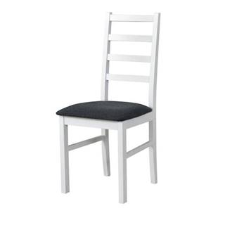 Sconto Jedálenská stolička NILA 8 tmavosivá/biela, značky Sconto