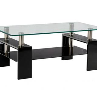 Sconto Konferenčný stolík TOLEDO čierna/sklo, značky Sconto