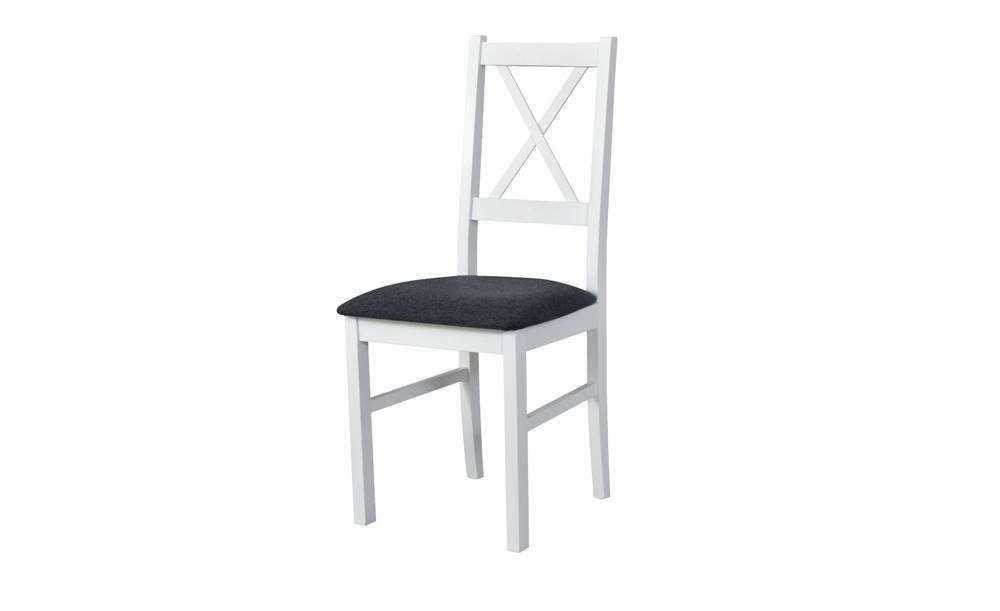 Sconto Jedálenská stolička NILA 10 tmavosivá/biela, značky Sconto