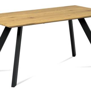 Jedálenský stôl ARON divoký dub/čierna
