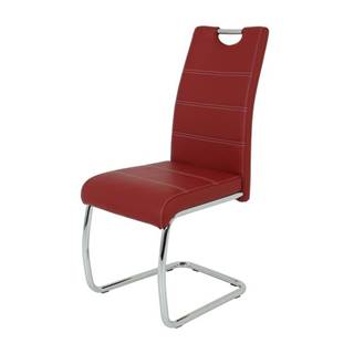 Sconto Jedálenská stolička FLORA S bordová, syntetická koža, značky Sconto